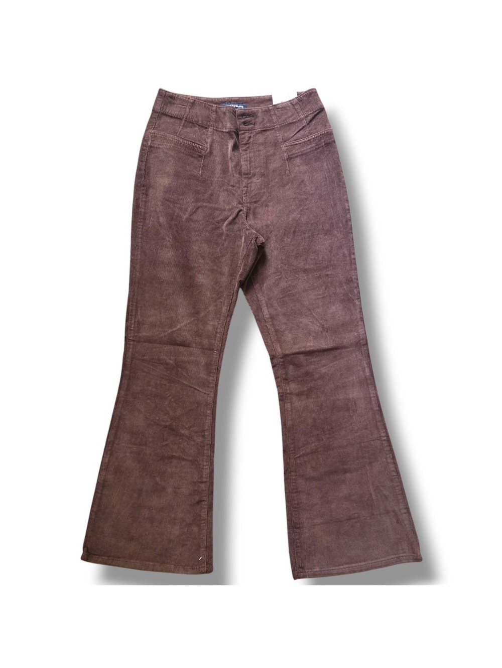 Lucky Brand Women’s Brown Stevie High Rise Flare Seamed Corduroy pants Size 12